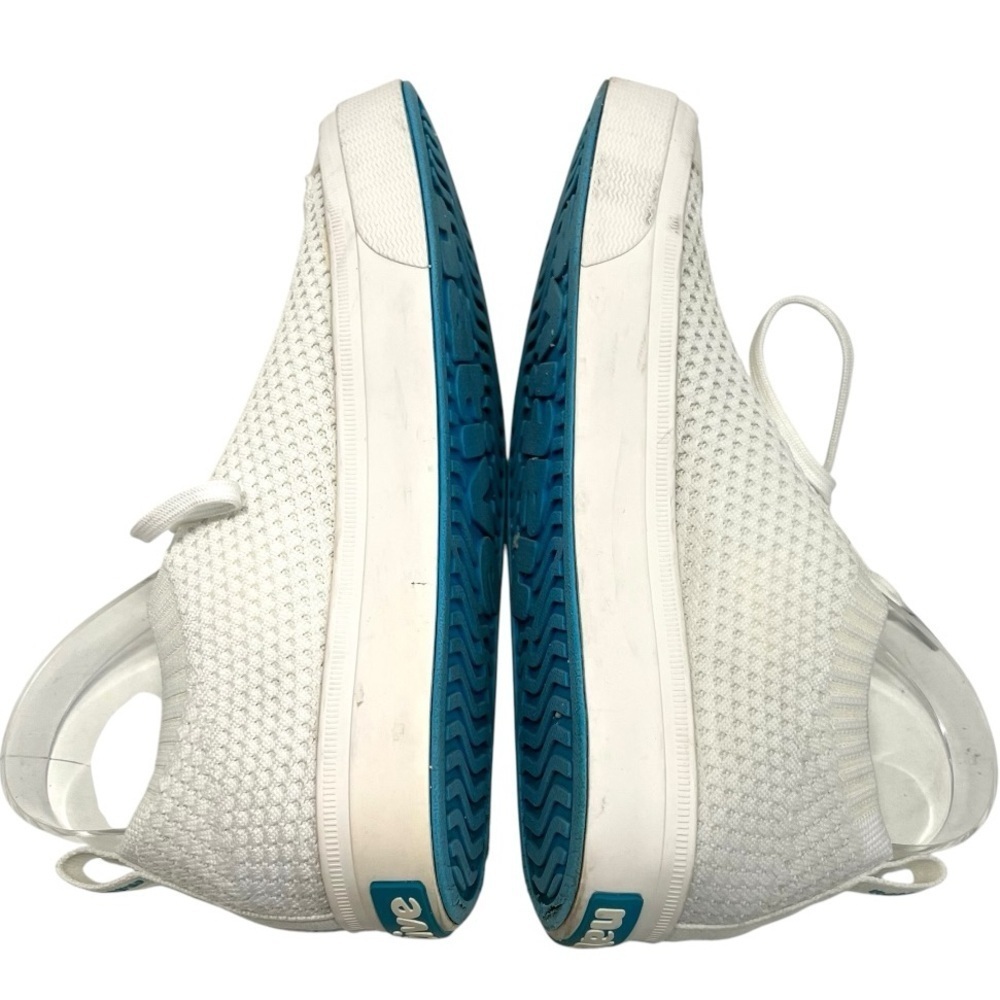 Native Jefferson 2.0 Liteknit White Slip-On Sneakers with Laces Women’s 8 - Picture 9 of 16